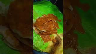 Vazhai Ilai Parotta indianstreetfood streetfood shrots shortsfeed trending trend [upl. by Ainex]