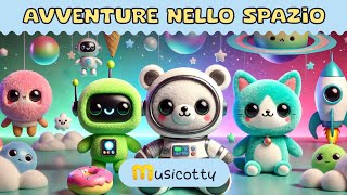 Avventure nello Spazio  musicotty  Canzoni per Bambini [upl. by Akym]