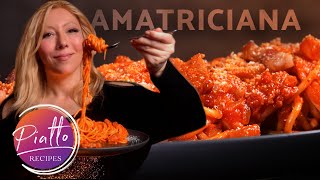 Pasta Amatriciana 🍝  Authentic Italian Recipe 🇮🇹 [upl. by Steffi957]