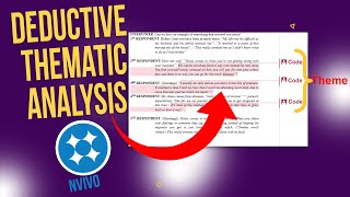 Deductive Thematic Analysis Example Step by Step Guide using Nvivo [upl. by Gardy]