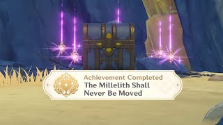 The chasm Relic Location The Millelith Shall Never Be Moved Achievement Genshin impact 2 6 [upl. by Nedaj]