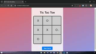 TIC TAC TOE GAME  HTML CSS JAVASCRIPT [upl. by Lisetta]