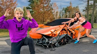 WORLDS STRONGEST MOM vs STOLEN McLAREN [upl. by Elbag]