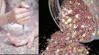 how to make glitter at home  DIY glitter sand  homemade glittercoloured Sand Substitute  Glitter [upl. by Oeak222]