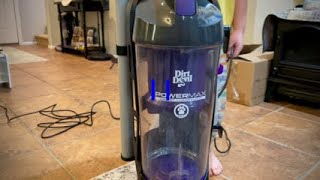 Vacuuming with Dirt Devil Powermax Pet Upright Vacuum [upl. by Hluchy]