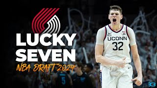 Blazers get their center of the future with Donovan Clingan  2024 NBA Draft live reaction [upl. by Millda]