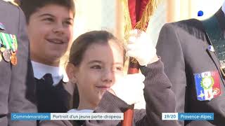 Vidéo des Porte drapeaux Emission de France 3 1920 du 11 novembre 2024 Collège Champfleury [upl. by Elburr]