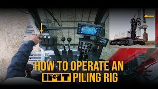 Piling Rig Operation  How to operate a Piling Rig in Bored Pile Method [upl. by Allicerp]