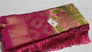 Restoke beautiful designer Brasso Sarees Free Shipping Wholesale Prices [upl. by Annahpos]