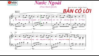 NƯỚC NGOÀI  Phan Mạnh Quỳnh Soạn cho Piano Dm  sheet pdf [upl. by Tymon]