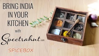 SpiceBox  Indian Masala box for your kitchen [upl. by Ydisahc]