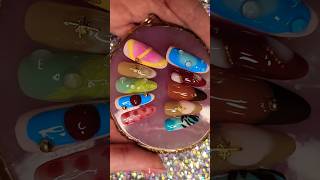 Recreating kayliboyle COACHELLA Nails🫧🌼 nailart naildesign shorts nails [upl. by Yenitsed]