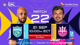 LIVE  St Lucia Kings vs Barbados Royals  CPL 2024 [upl. by Ainslie]