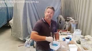 How To Part 2 Gelcoat mixing for Craigs Fibreglass Boat [upl. by Yaya97]