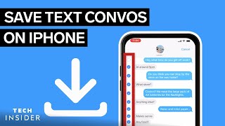 How To Save A Text Message Conversation On iPhone [upl. by Llenrad]