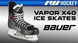 Bauer Vapor X40 Ice Hockey Skate Review [upl. by Nehttam680]