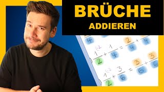 Brüche addieren Aufgabe 2  Bruchrechnung Addition von Brüchen [upl. by Ycniuqal955]