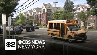 Accident involving school bus leaves boy mother dead in Mamaroneck [upl. by Attiuqahs802]