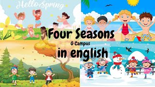 Four Seasons in English  Seasons amp Weather vocabulary [upl. by Haisa872]