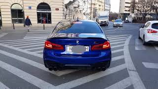 BMW M5 F90 Competition Remus Exhaust Sound In Warsaw [upl. by Coy]