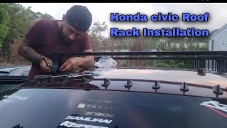 Poniendo Barras de techo a Un Honda Civic Roof rack installation [upl. by Fabi]