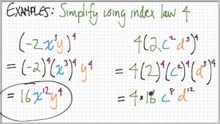 Index Laws 4amp5 With Examples [upl. by Dulcia382]