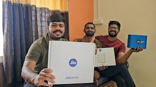 Finally Work From Home Ke Liye High Speed Jio Fiber Internet Lagwa Liya♥️ [upl. by Bozovich]