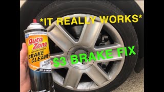 Does Brake Cleaner Work  How To Fix Squeaky Brakes and Clean Them Quick And Easy Noisy Brake Fix [upl. by Afesoj]