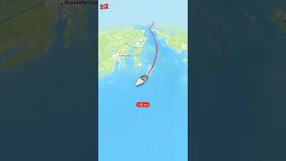 Boat trip from Oslo to LarvikNorway 🛥️ 🇳🇴 travelroutes boattravel travelboast map [upl. by June561]