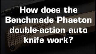 How does a DoubleAction DA Automatic Knife work Disassembling the Benchmade Phaeton [upl. by Paschasia62]