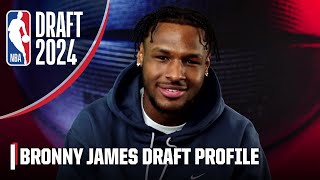 Bronny James My Scouting Report  2024 NBA Draft [upl. by Sivraj]