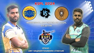 KSPL  2024  CMM LIONS HAVERI VS BENGALURU RURAL KEMPEGOWDAS  MATCH  54 [upl. by Coussoule]