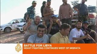 Libyan rebels continue to struggle [upl. by Vail413]