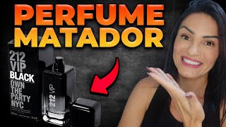 ✅ PERFUME MATADOR  212 VIP BLACK CAROLINA HERRERA [upl. by Hendrika]