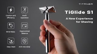 Now on Kickstarter Titaner TiGlide S1 The Ergonomic Titanium Safety Razor [upl. by Ppilihp]