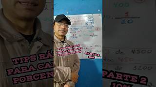 TIPS PARA CALCULAR RÁPIDO PORCENTAJES VÍDEO 2 porcentaje tips shorts [upl. by Remas]