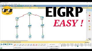 How to Implement EIGRP in 3 mins [upl. by Ahsinhoj]