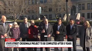 City leaders share progress of State Street crosswalk project [upl. by Acemahs52]