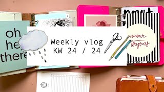 Weekly Schreibtisch Vlog  Neue ABC Schablonen filofaxing Wochendeko im Cousin neue Sticker [upl. by Erkan455]