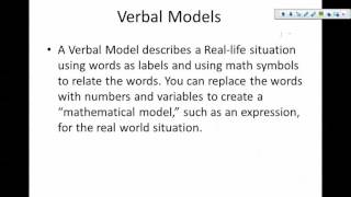 132 Using the Verbal Model [upl. by Saref]