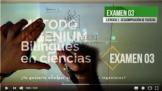 Descomposición de fuerzas Física 4 ESO Las Fuerzas Examen resuelto [upl. by Kajdan633]