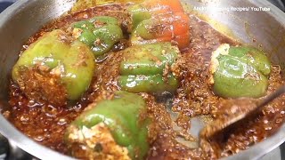 Bharwa Shimla Mirch ग्रेवी शिमला मिर्च की आसान रेसीपी Learn How To Make Stuffed Shimla Mirch Gravy [upl. by Ennovihs299]