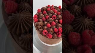 Chocolate raspberry cake cake cakedecorating [upl. by Isaac]