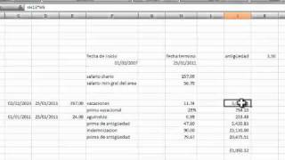 Cómo calcular un finiquito Excel [upl. by Saunderson]