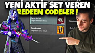 PUBG MOBİLE REDEEM CODE 2024 😲 SET VEREN YENİ REDEEM CODELER KANITLI  REDEEM CODE PUBG MOBİLE [upl. by Etnasa]