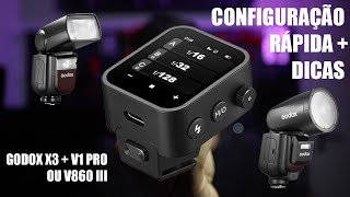 Como conectar Godox X3 com V1 pro e V860 III mais algumas dicas [upl. by Mikol]