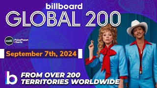 Billboard Global 200 Singles of This Week September 7th 2024 [upl. by Nnayllek]