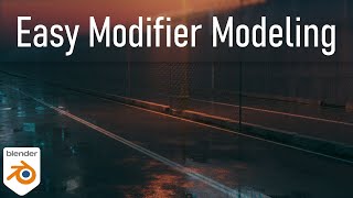 Easy Modifier Based Modeling in Blender Blender 29  English [upl. by Aivatnahs]