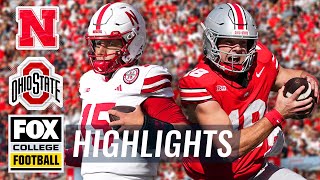 Nebraska Cornhuskers vs No 4 Ohio State Buckeyes Highlights  FOX College Football [upl. by Mars]