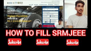 How to fill srmjeee form srmuniversity srmjeee srmap srmdelhi srmchennai [upl. by Nemhauser]